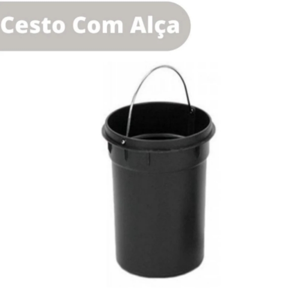 Lixeira Aço Inox Cesto 5 Litros Com Pedal Balde Lixo Removível