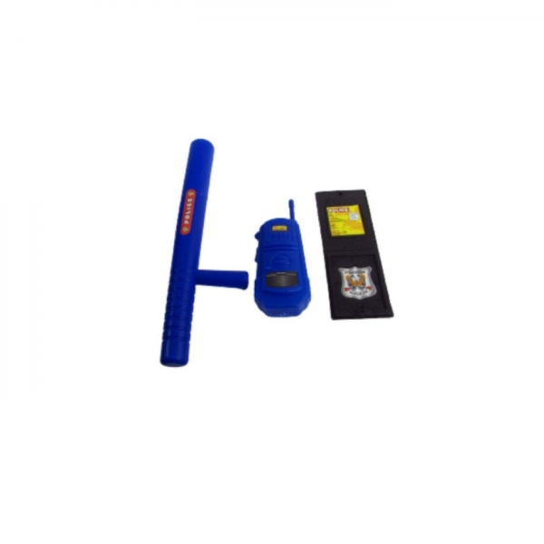 Brinquedo Kit Policial De Plastico C/4 Peças