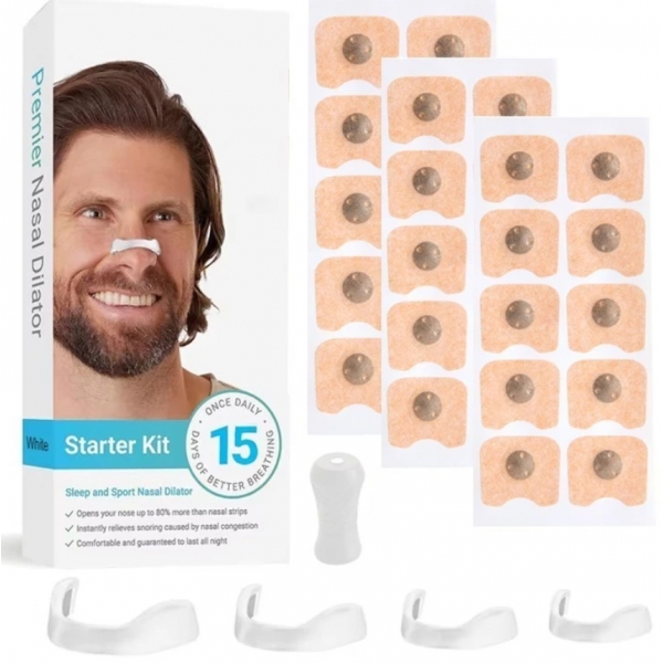 Expansor Nasal Anti-Ronco Para Respiração Silencioso e Confortável Anti-Ronco e Congestão