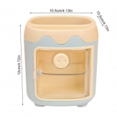 Porta Lápis em formato de Mini Geladeira - Porta Objetos com adesivos - Kawaii