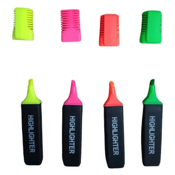 Canetas Marca-Texto marcadores coloridos para estudante material escolar