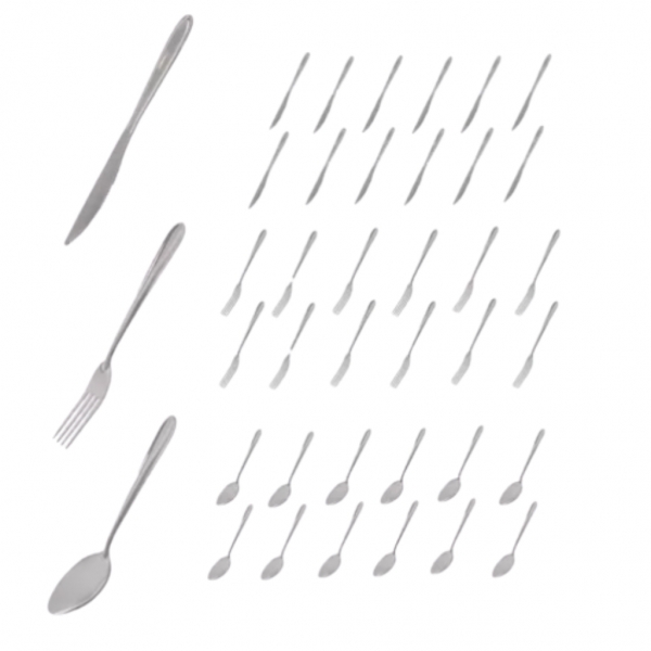 Kit 36 Talheres Garfo Colher Faca Inox Bufffet -restaurante