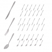 Kit 36 Talheres Garfo Colher Faca Inox Bufffet -restaurante