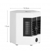 Mini Ar Condicionado Climatizador Usb Portátil Umidificador Cor Branco E Cinza Voltagem 110V