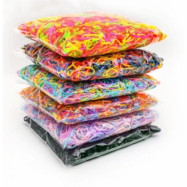 100 PEÇAS Baby Aldult TPU Elásticos Descartáveis Para Crianças Faixas De Cabelo Elásticas Meninas De Borracha