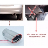 Ponteira Escapamento Aço Inox Saída 3 Polegadas Universal