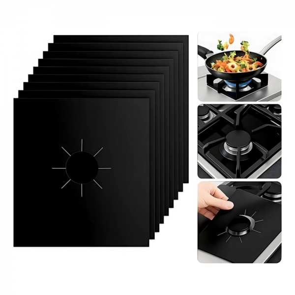 kit 4 Protetor Boca Fogão Lavável Resistente Teflon 27X27