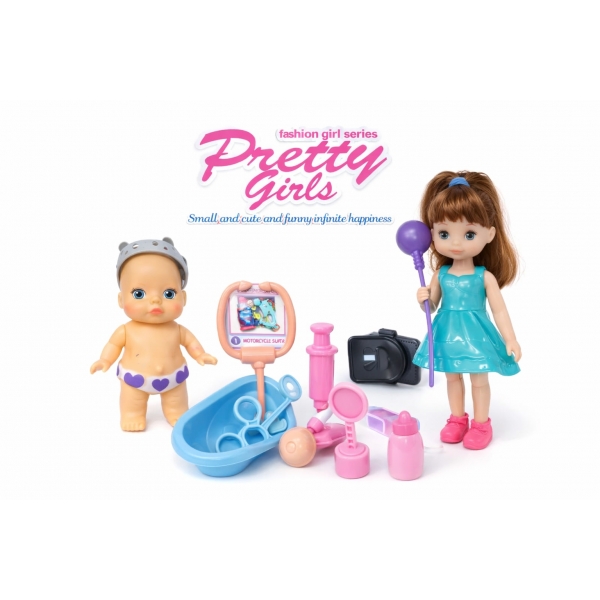 Kit Boneca Infantil com Acessórios Médicos – Brinquedo Educativo Faz de Conta Completo