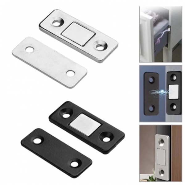 Kit Fecho Trava Porta de Armário Magnético Imã Ultra Forte