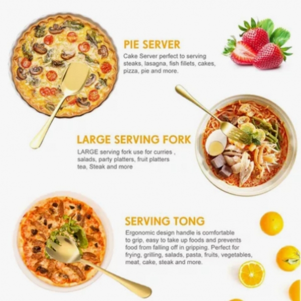 Modus Kit 6 Conjunto Jogo De Talheres Inox Utensílio Cozinha