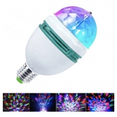 Lâmpada Led Globo Colorido Giratório Para Festa Discoteca