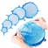 Kit com 6 tampas de silicone universal elástica para pote panela forma