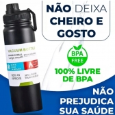 Garrafa Térmica 800ml garrafa espacial Quente Frio Com Isolamento Térmico De Grande Capacidade Vermelha