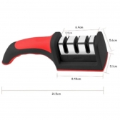 kit Espremedor Amassador Triturador De Alho e Amolador Faca Afiador Profissional com cabo 3 EM 1