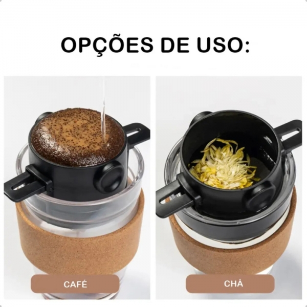 Mini Coador De Café Mini Filtro Individual Inox