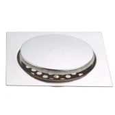 Kit 2 Ralo Inteligente Click 15x15 Cm Inox Banheiro Lavabo Veda Cheiro