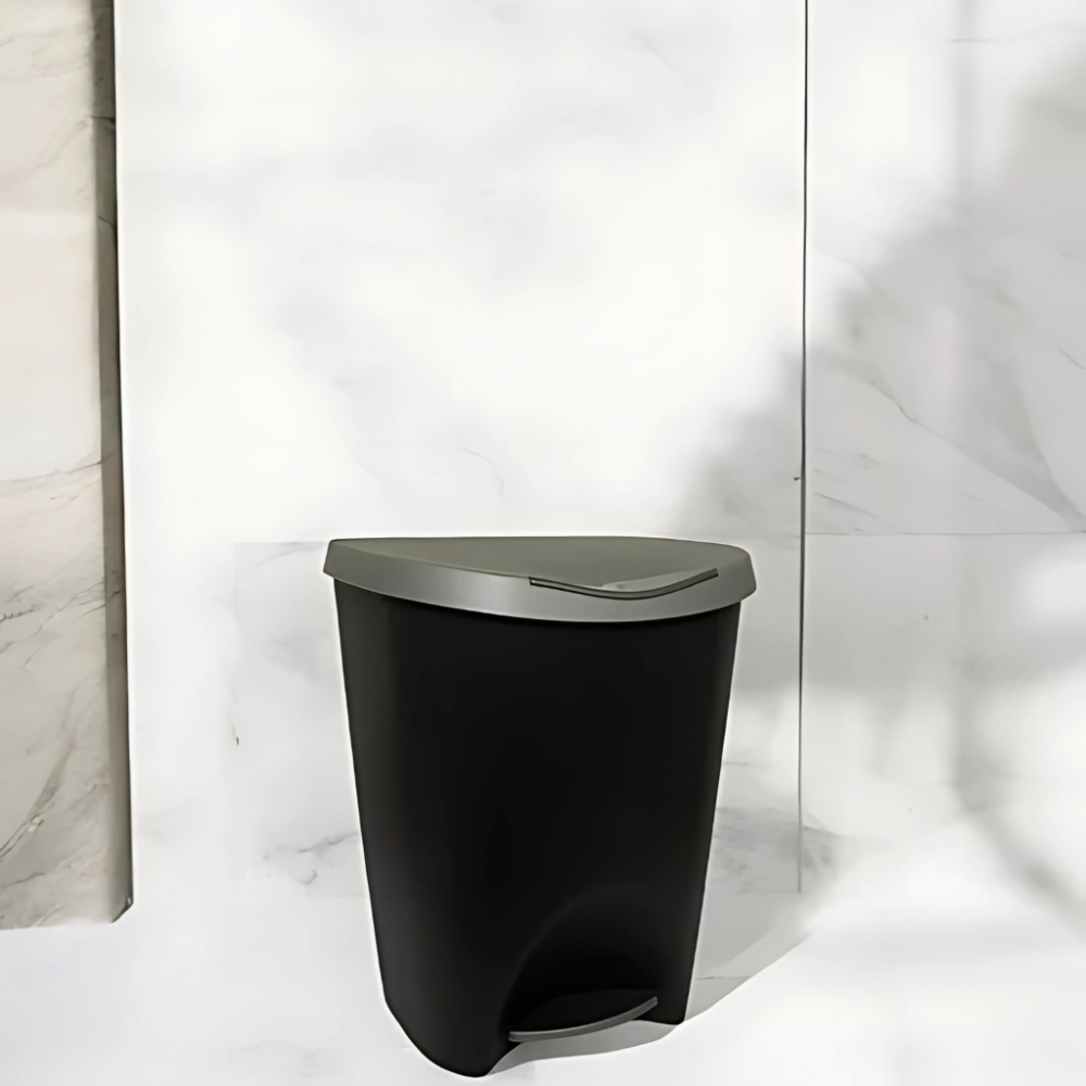 Lixeira 7,5L Cesto Pedal Lixo Banheiro Resistente Escritório