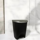 Lixeira 7,5L Cesto Pedal Lixo Banheiro Resistente Escritório