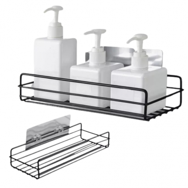 Suporte Retangular Aço Inox Organização De Banheiro Cozinha