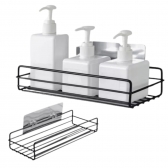 Suporte Retangular Aço Inox Organização De Banheiro Cozinha