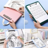 1 Peça Prancheta Com Armazenamento, Pasta De Prancheta De Abertura