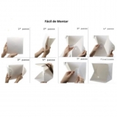 Mini Estúdio Fotográfico com Luz LED USB Portátil Para Foto de Produto Fundo Branco e Preto Incluso - envio imediato