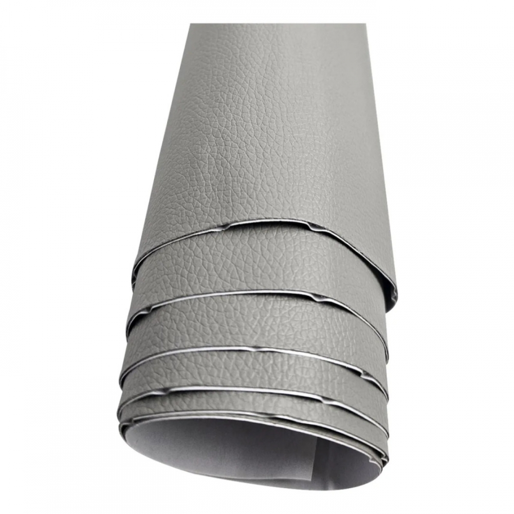 Reparo Para Couro Cinza Ranhura Sintético Auto Adesivo 20Cmx30Cm