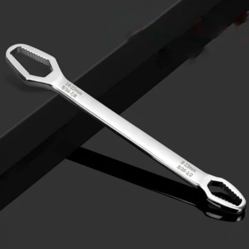 Chave Boca Fixa Aço Universal 8 a 24mm Cabeça Dupla Torx Ferramenta Resistente Multifuncional