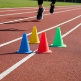 Kit 5 Cones Agilidade Treinamento Funcional Exercícios