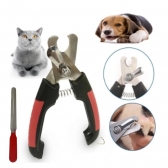 Alicate De Unha Cortador + Lixa Pet Cão Gato Cachorro