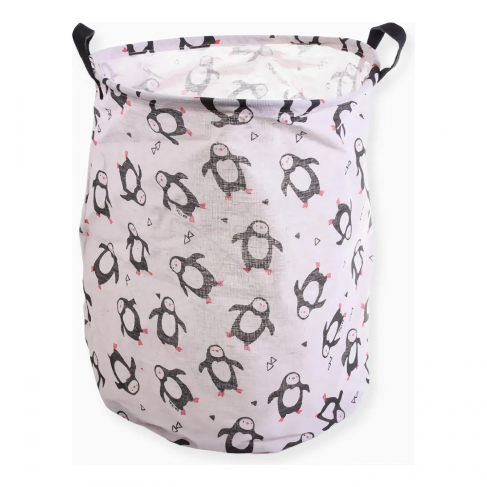 Cesto Organizador Pinguim Multiuso Roupa Suja Dobrável