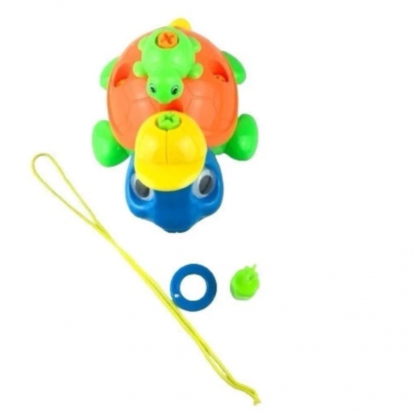 Tartaruga Didática Plástico Brinquedo Desmonta Colorido Exclusivo