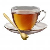 Jogo De Colher Chá E Café Coração Dourada 6 Peças - Luxo