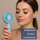 Mini Ventilador De Mão Portátil Recarregável De Mesa Usb