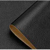 Reparo Para Couro Preto Ranhura Sintético Auto Adesivo 20Cmx30Cm