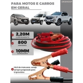 Cabo Chupeta Transferência 500 Amp Carro Caminhão Bateria Carga 10 MM Auxiliar de Partida