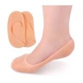 Meia Silicone Hidratante Pé Calcanhar Antiderrapante Aumento pes Protetor Silicone Pe Sapato Par de Meia Palmilha