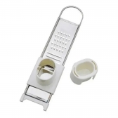 Ralador Fatiador De Alho Gengibre Em Inox C/ Coletor + Tampa