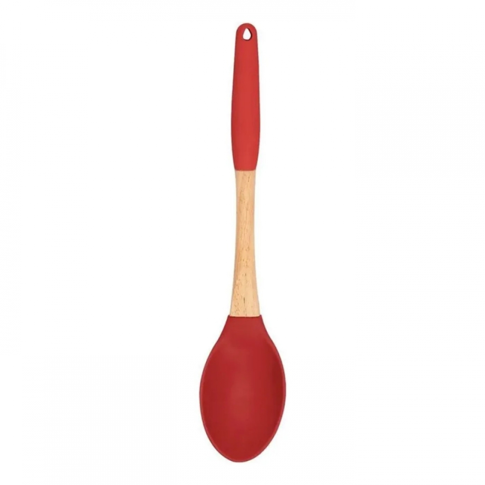 Colher Cabo de Silicone Auxiliar De Mexer 32Cm