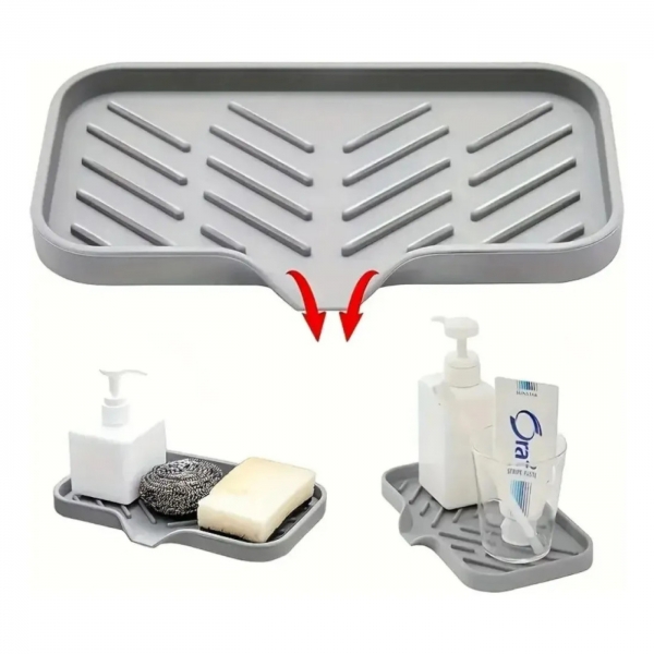 Saboneteira De Silicone Com Dreno, Antiderrapante