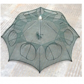 Armadilha Covo Peixe Isca Viva Lambaris Camarões 90x90cm/ peixes com 8 entradas Rede Retrátil