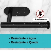 Porta Papel Higienico Premium Adesivo 3m De Parede Inox Prata