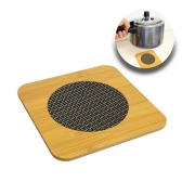 Descanso De Panelas Quadrado Madeira Protetor De Mesa Suporte Travessas Copos Cerejeira