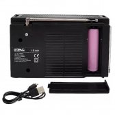 Rádio Retrô Vintage Portátil A Pilha E Tomada Am Fm Sw Pendrive Com Sd Usb