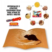 Ratoeira Adesiva Cola Forte Pega Rato Roedor