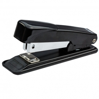 Grampeador Papel Profissional Reforçado Metal Aço 25 Folhas Cor Preto