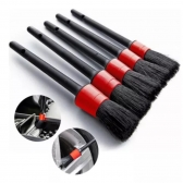 Kit 5 Pincéis Lavagem Detalhamento Automotivo Cerdas Firmes 4.0