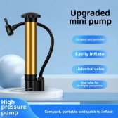Mini Bomba Dourado de Ar Manual Bicicleta Portátil