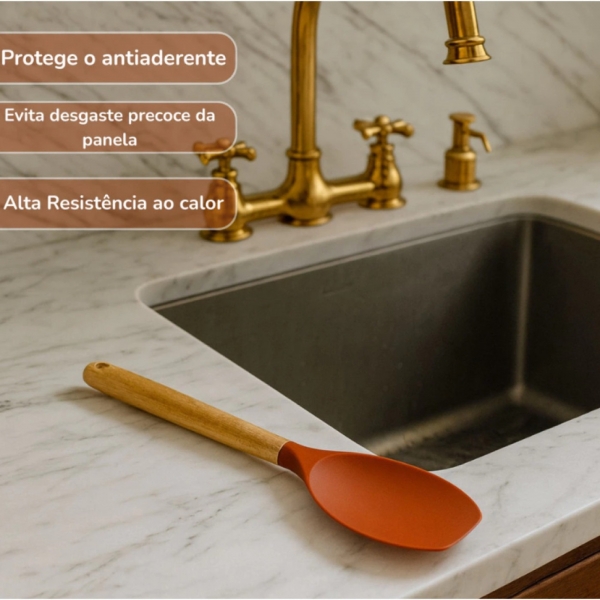 Colher Espatula De Silicone Para Cozinha