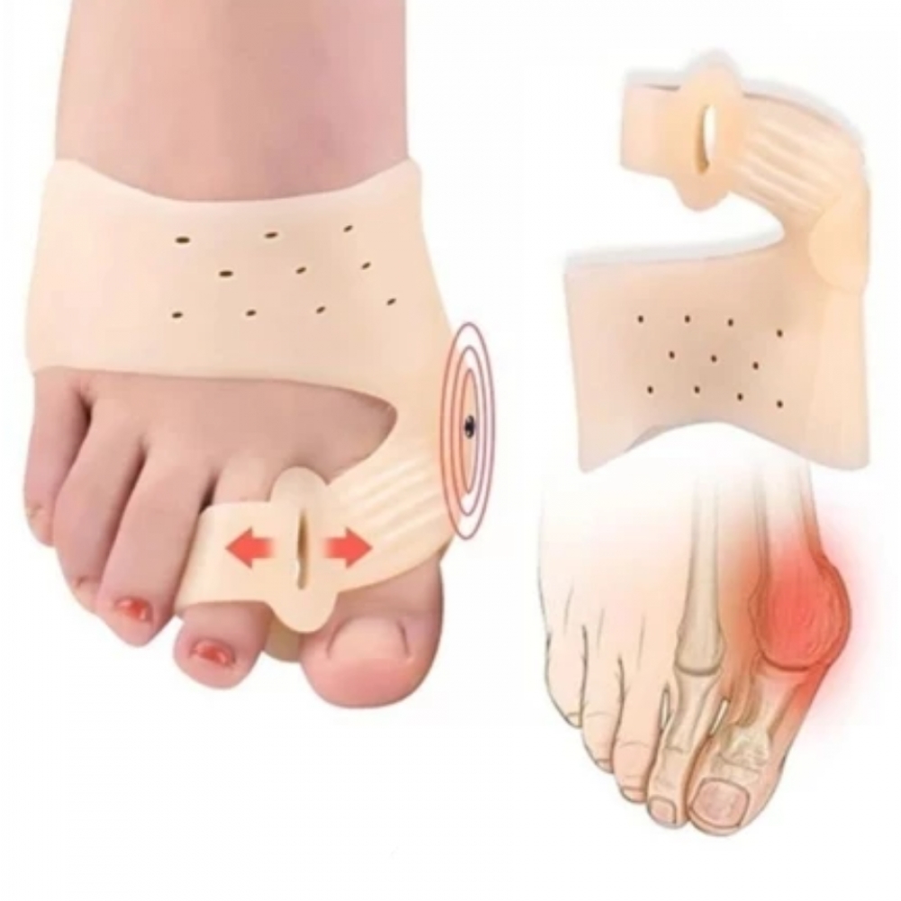 Par de Corretor Protetor de Joanete Terapia Magnética Alívio de Dores nos Pés e Dedão